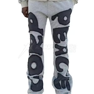 Ensemble de survêtement décontracté pour homme style Hip Hop Punk avec fermeture éclair et design vieilli – Vente en gros Printemps-Automne (Haut à capuche et pantalon) - Product Image 4