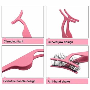 Herramienta Aplicadora de Pestañas de Acero Inoxidable Ligero, Pinzas para Extensión de Pestañas Postizas, Pinzas Profesionales para Salón de Belleza y Maquillaje - Product Image 4