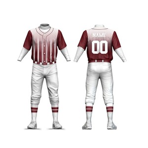 ชุดยูนิฟอร์มเบสบอลชาย โพลีเอสเตอร์ 100% เสื้อเจอร์ซีย์พิมพ์ลายแบบซับลิเมชั่นพร้อมกางเกงหมายเลข 19 ชุดกีฬาระบายอากาศได้ทุกฤดู - Product Image 3