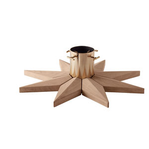 Support de base pour sapin de Noël en métal et bois de hêtre avec piquet, support robuste pour sapins vivants jusqu'à 8 pieds - Product Image 6