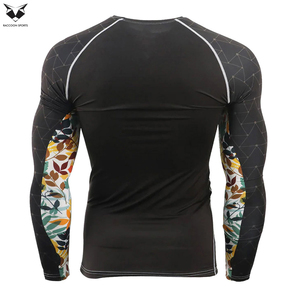Rashguard de Manga Larga para MMA y BJJ con Diseño Personalizado, de la Mejor Calidad, para Entrenamiento Físico Masculino, de Secado Rápido, para Adultos - Product Image 4