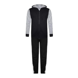 Men's Black Gray Custom Logo Breathable Casual Plus Size Tops XL Winter Hot Selling Full Zipper Track Suits Sets Style - Product Image 3