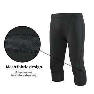Pantalones de Compresión Deportivos para Hombre, de Secado Rápido, Malla de Poliéster, Leggings para Fitness, Running y Entrenamiento - Product Image 4