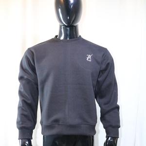 Sudadera VA Mock Neck 450 GSM con nombre personalizado, bordado en aplique, corte holgado, 100% algodón, felpa francesa. - Product Image 3