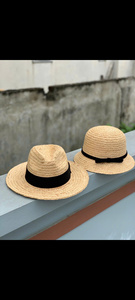 Wide Brim <b>Flat</b> Straw <b>Hat</b> and Caps Natural Grass Material Bucket <b>Hat</b> Made in Vietnam Adults Sale with Competitive Price - Product Image 5