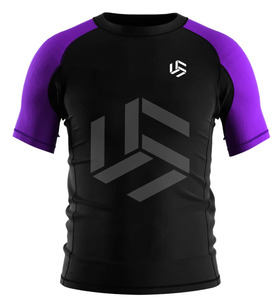 Regular Fit Men's Sports Compression Shirt Knitted Breathable Quick Dry Workout Fitness Rash Guard - Product Image 6