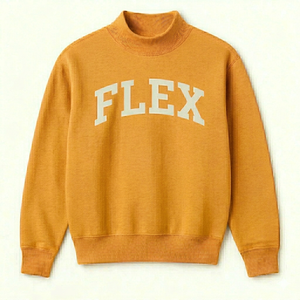 Sudadera Casual Elegante con Cuello Alto, Corte Holgado, de Algodón y Felpa, Cálida para Invierno, Estilo Urbano, Look Moderno - Product Image 1