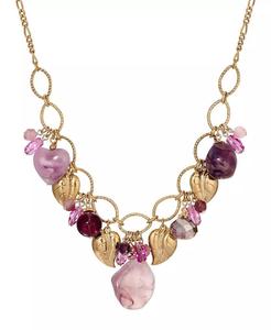 Collana con Pendente a Grappolo di Perline Viola |   2028 - Product Image 1