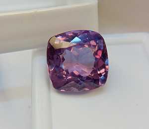 Alexandrite naturelle taille coussin, pierre précieuse en vrac, violette, certifiée par un tiers, rare, à changement de couleur, pour la fabrication de bijoux - Product Image 5