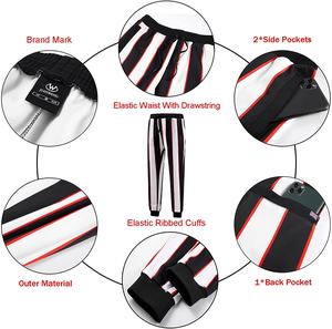 Survêtement pour hommes personnalisé pour la course à pied sans déchirure perte de poids minceur Fitness entraînement Logo inclus chaud actif bas - Product Image 6