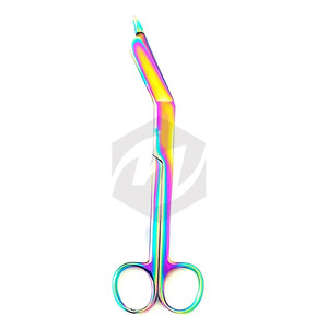 กรรไกรตัดผ้าพันแผลไทเทเนียมสีรุ้งหลากสี 4 ชิ้น ขนาด 7.25 5.5 4.5 3.5 นิ้ว กรรไกรผ่าตัดคุณภาพพรีเมียม อุปกรณ์การแพทย์ - Product Image 2