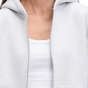 <b>Womens</b> Casual Relaxed <b>Zip</b> <b>Up</b> Hoodie Long Sleeve Hooded Sweatshirt Soft Comfortable Streetwear <b>Top</b> for Everyday Clothing - Product Image 3