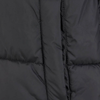 DENEZE SPORTS Blouson matelassé long à capuche pour homme, vert olive, manteau d'hiver épais matelassé, col montant, motif camouflage, logo frontal