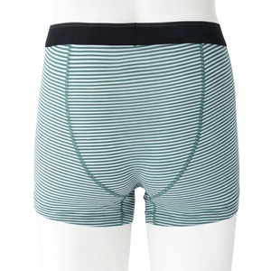 Men's Cotton Underwear Comfortable Breathable <b>Boxer</b> Shorts Mid-Waist Fit Custom Logo Breathable Cotton Stripped Underwear <b>Trunks</b> - Product Image 3