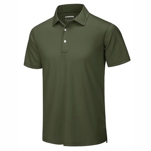 Échantillon Gratuit T-shirt Polo Homme Tendance Été à Col Revers Couleur Unie en Maille Intégrale - Product Image 3