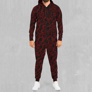 Conjunto Deportivo Informal Ligero para Hombre, Chaqueta con Capucha y Pantalones Jogger, Corte Holgado, Proveedor Directo de Fábrica OEM al por Mayor - Product Image 1