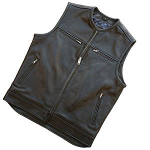 Chaleco de Cuero para Hombre, Diseño Moderno, Transpirable, de la Mejor Calidad, Venta al Por Mayor, Bajo MOQ, para Venta en Línea - Product Image 2