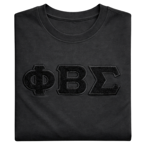 Camiseta de Chenilla Negra Sólida Phi Beta Sigma para Hombre, Tela Premium, Ajuste Cómodo, Ropa de Fraternidad Griega, Uso Casual - Product Image 6