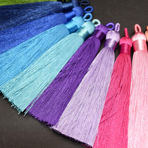 เครื่องประดับมาลาไหมเรยอนสั่งทำพิเศษ คุณภาพสูง แบรนด์ใหม่ สีสันหลากหลาย พู่หนา 8 ซม. สำหรับตกแต่งเสื้อผ้า 1 ชิ้น - Product Image 5