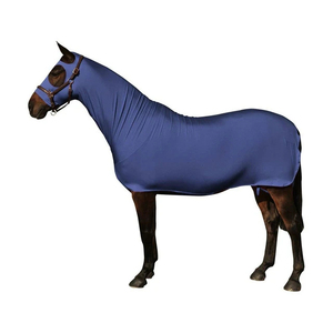 Couverture intégrale personnalisée en Lycra extensible pour cheval, avec capuche intégrée, en Spandex haute élasticité, type combinaison/drap de cheval - Product Image 1