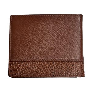 WRIZA Genuine Leather Bifold <b>Wallet</b> for Men | Two-Tone Coin Pocket Card Slots | <b>RFID</b> Blocking Credit Card Holder Currency - Product Image 6