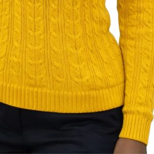 Suéter Sigma de Punto Trenzado para Mujer, Cuello Redondo Clásico, Tejido Suave, Manga Larga, Estilo Casual, Cálido para Invierno - Product Image 6