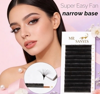 Extensions de cils personnalisées, auto-adhésives, OEM ODM, haute densité, ultra-légères, cils synthétiques pour usage professionnel en salon