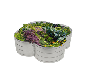 Bac à légumes surélevé en métal galvanisé de qualité supérieure avec design personnalisé pour la culture de légumes, d'herbes et de fleurs en extérieur - Product Image 4