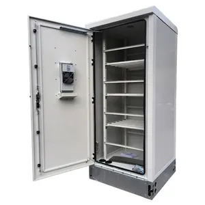 Heat Exchanger Cooling Outdoor Communication Cabinets 19'' 42U Sunproof Rainproof