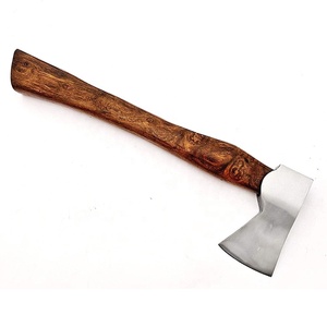 Hacha Vikinga de Acero Inoxidable Hecha a Mano con Mango de Madera, Forjada a Mano, para Uso Industrial/DIY/Camping - Product Image 2