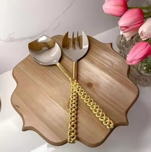 Professional <b>Buffet</b> Serving Spoon Fork Set Premium Stainless Steel Tableware - Product Image 4
