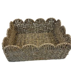 Cesta de Almacenamiento Rectangular de Lujo de Fibra Natural (Seagrass) - Ecológica, Multifuncional y Multiusos con Dimensiones Precisas - Product Image 1