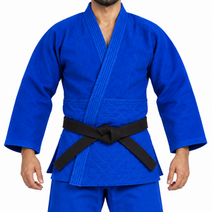 ชุดยูโดแบบ IJF  ผ้าคอตตอนเพิร์ลวีฟ 480 GSM กางเกงเสริมความแข็งแรงสำหรับการแข่งขันระดับมืออาชีพ รับผลิตแบบ OEM ODM ป้องกันแบคทีเรีย - Product Image 4