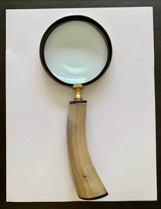 High Quality Natural Horn Handle Carved <b>Magnifying</b> Glass for <b>Reading</b> Documents and Books - Product Image 5
