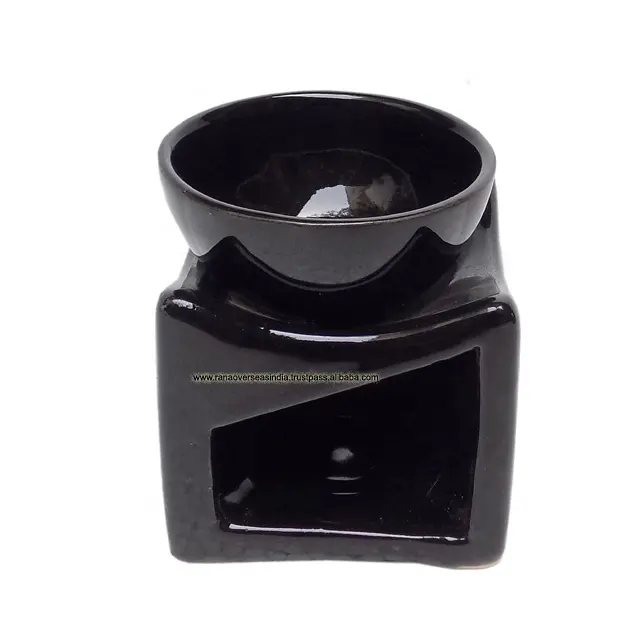 Bruciatore di olio essenziale personalizzato all'ingrosso portacandele diffusore di aromi in ceramica soggiorno bruciatore a olio leggero da tè