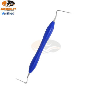 JACKBILLY Instrument d'endodontie dentaire, Plugger chauffant double face n° 2/3, en acier inoxydable de qualité médicale, écarteurs bleus - Product Image 4