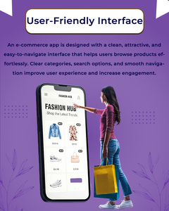 Fast Loading Safe Checkout Ecommerce App <b>Development</b> with Easy Product Add Edit Order Track Push Alert User Login Panel - Product Image 2