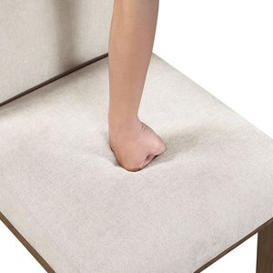 Juego de 2 Sillas Laterales Tapizadas de Estilo Moderno para Comedor, Color Marrón Grisáceo - Product Image 6
