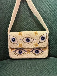 กระเป๋าคลัทช์ประดับลูกปัด ดีไซน์เนอร์ ราคาประหยัด ทำมือ กระเป๋าถือสำหรับผู้หญิง สำหรับงานแต่งงาน งานปาร์ตี้ และโอกาสทั่วไป โดย M/S SHAAD HANDICRAFTS - Product Image 4