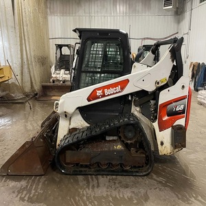 Chargeuse compacte Bobcat avec moteur diesel Kubota, capacité de charge nominale de 20 tonnes, accessoire broyeur, composants essentiels (PLC, boîte de vitesses, pompe) inclus - Product Image 4