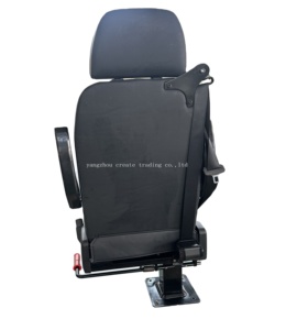 Siège de médecin <span class=keywords><strong>pivotant</strong></span> universel en PVC avec <span class=keywords><strong>ceinture</strong></span> de sécurité à trois points pliable et conception imperméable pour utilisation en fourgonnette et en ambulance - Product Image 1