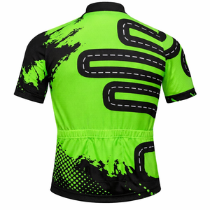 Men <b>Cycling</b> Jersey Breathable Lightweight Short Sleeve Bike Shirt Quick Dry Moisture Wicking Polyester 4 Season - Product Image 6
