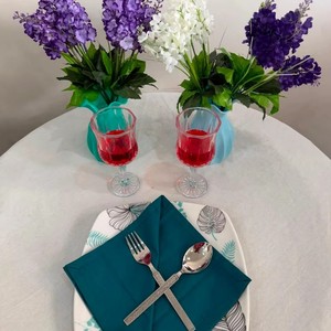Nouvel Arrivage : Ensemble de Serviettes de Table Couleur Unie pour Mariage, Pâques et Fêtes, Serviettes 100% Coton, Parures de Lit et Draps - Product Image 5