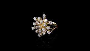 เครื่องประดับเพชรทรงกลมและทรงลูกแพร์ที่เพาะเลี้ยงในห้องปฏิบัติการ ดีไซน์แบบดอกไม้ไฟ สำหรับงานหมั้น งานปาร์ตี้ และเครื่องประดับสำหรับโอกาสพิเศษ - Product Image 2