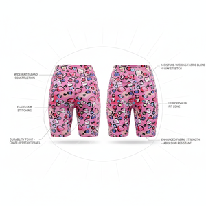 Premium Quality Customized Printed Biker <b>Shorts</b> Stretch Gym Yoga Comfortable Polyester Running Workout <b>Tight</b> Activewear <b>Shorts</b> - Product Image 2