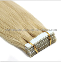 2.5g/pièce cuticule alignée 100 bande de cheveux humains dans les extensions bande de couleur naturelle vierge indienne brute dans l'extension de cheveux 100% réel