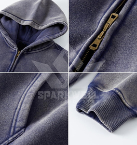 Sweat à capuche oversize en coton rouge pour homme, pull décontracté en molleton avec logo imprimé sur le devant, style automne - Product Image 6