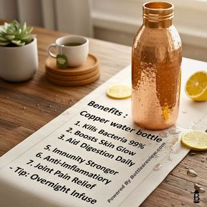 Traditional copper <b>bottle</b> for wellness hydration bulk export private label brands and global wholesale buyers - Product Image 4