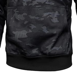 Sweat-shirts à capuche camouflage noir OEM pour hommes, vêtements de sport, sweat-shirt à capuche avec cordon de serrage réglable et poche kangourou, streetwear d'hiver - Product Image 2