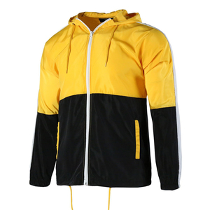 Chaqueta Cortavientos de Lona para Hombre, con Cuello Alto, Logotipo Frontal, Impermeable, Ecológica, Personalizable OEM - Product Image 5
